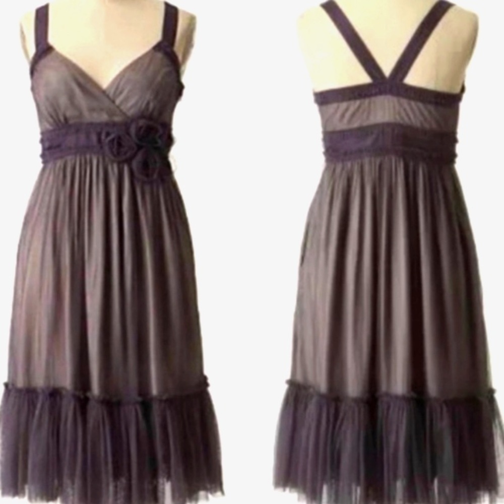 Anthropologie Moulinette Soeurs Dress Womens 0 Spirited Away Tulle Sleeveless​​​